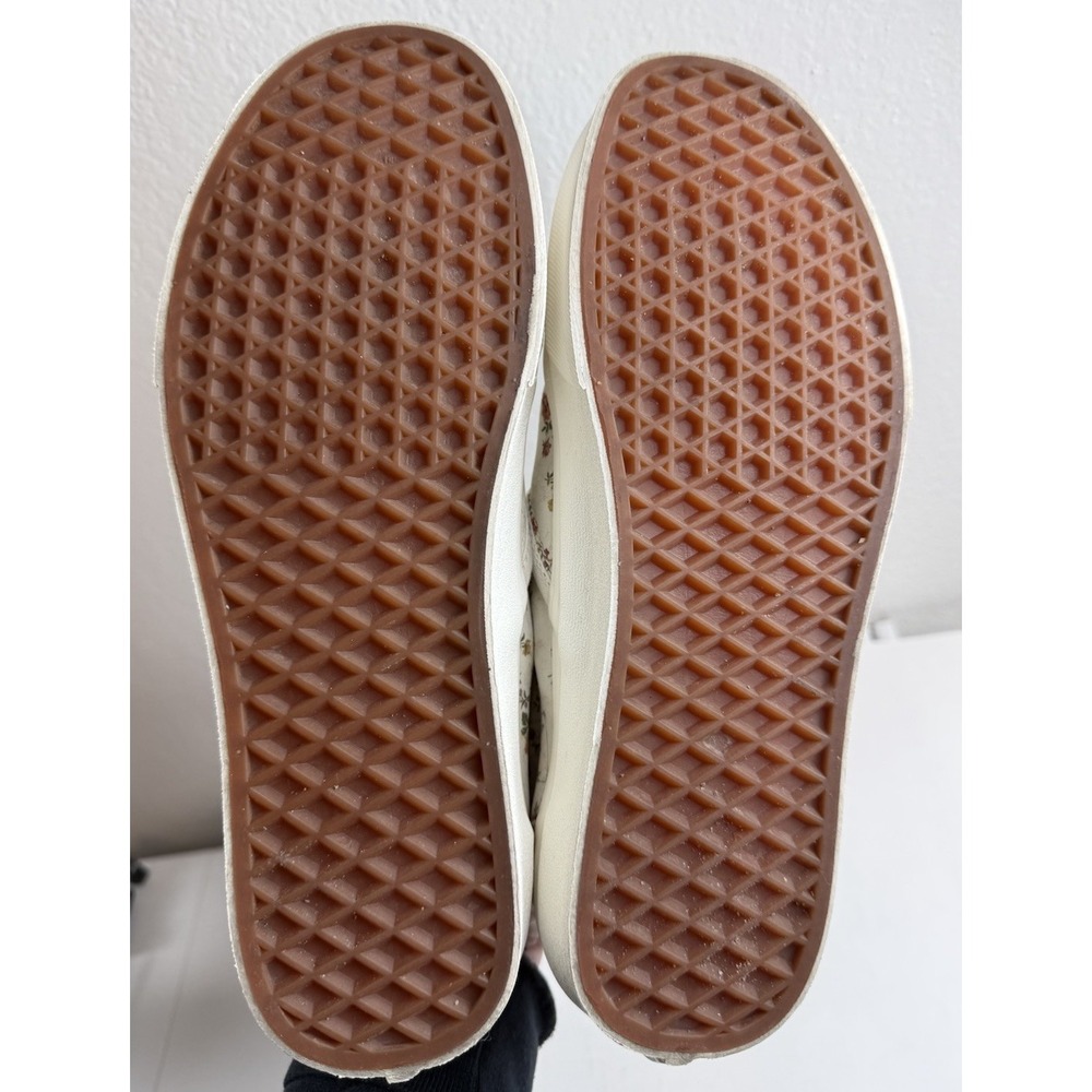 Vans Floral Marshmallow Slip On Canvas Sneaker Size 10 Skater Shoe Cottagecore - Picture 11 of 11